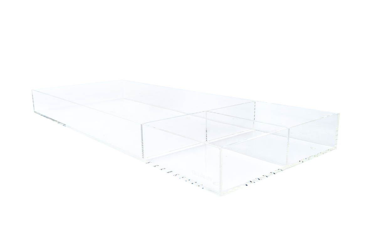 LELLOBABY™ -  8mm Thick Deluxe Edition Acrylic Diaper Changing Tray PLUS+