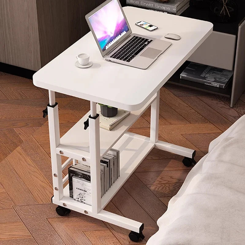 Height Adjustable Computer Desk Standing Desk Bedside Smart Game Office Desk Mobile Study Table with