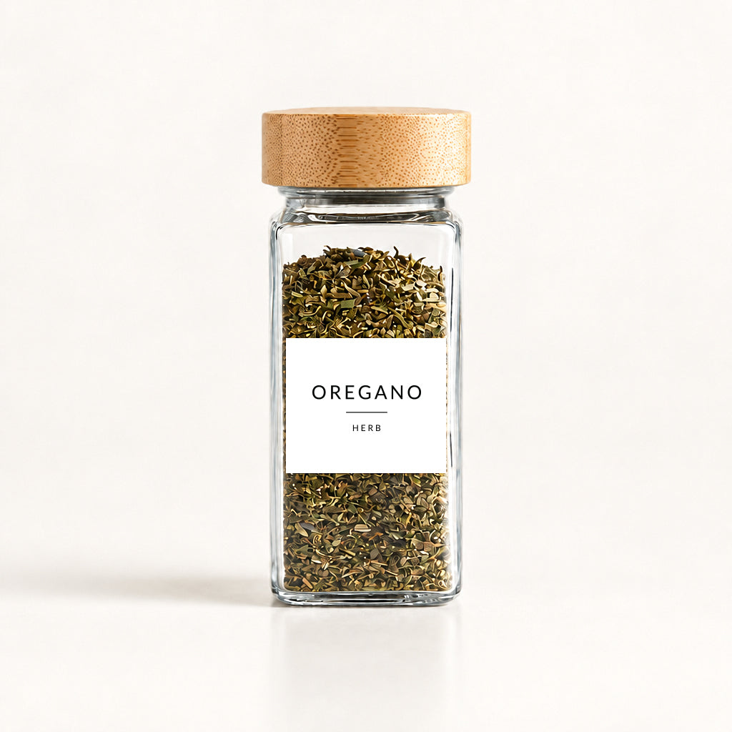 1 Pk Rectangle Spice Jar with Bamboo Lid
