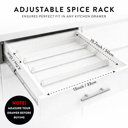 Acrylic Spice Racks - 4 PACK