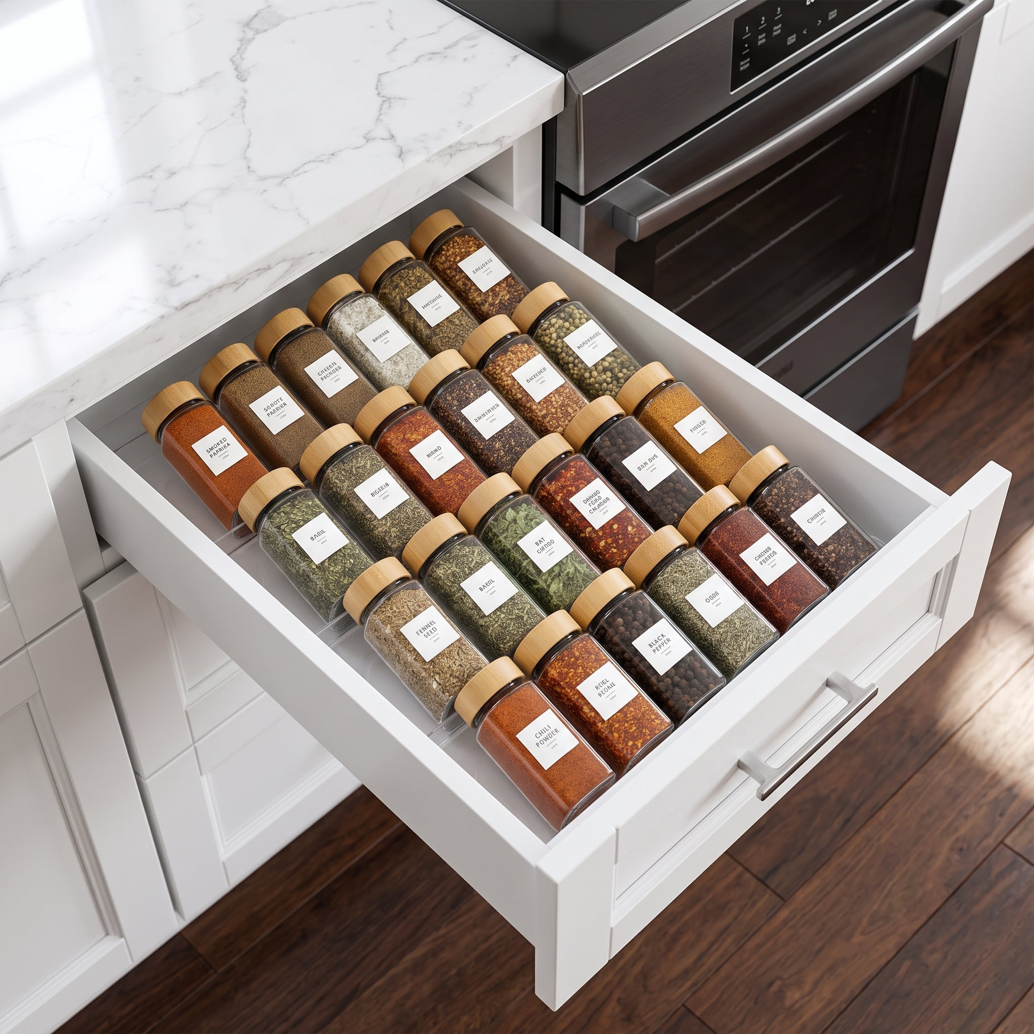 Acrylic Spice Racks - 4 PACK