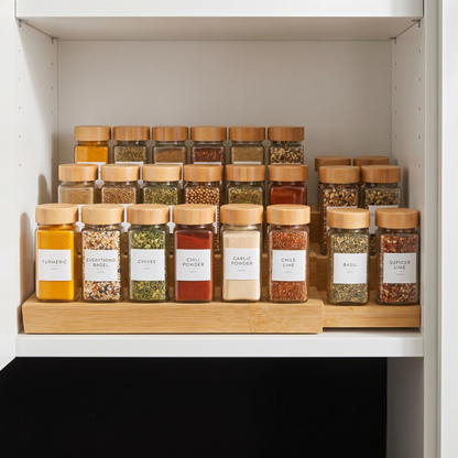 3-Tier Expandable Bamboo Spice Rack