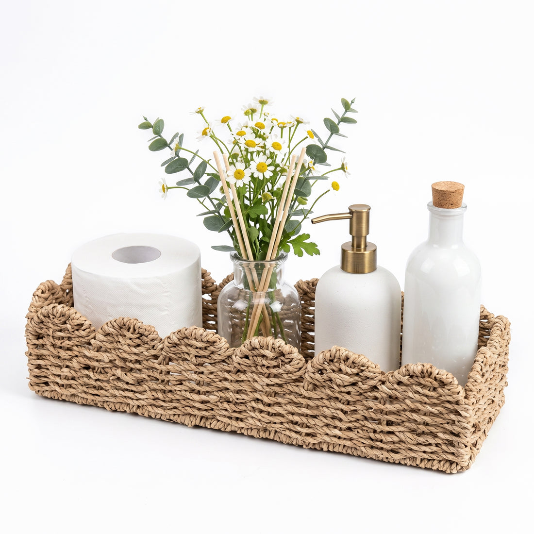 Seagrass Wicker Bathroom Tray