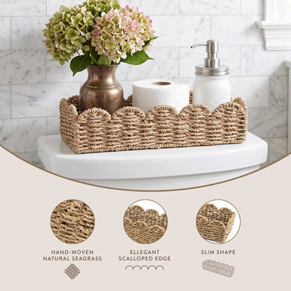 Seagrass Wicker Bathroom Tray