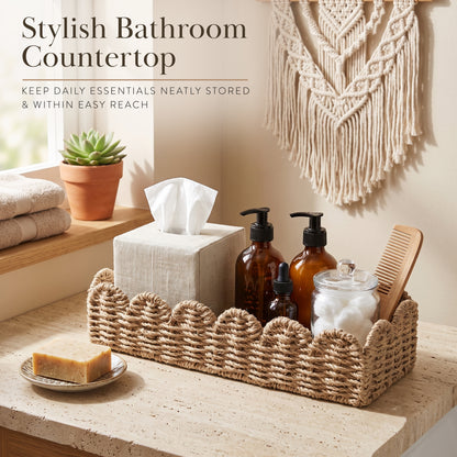 Seagrass Wicker Bathroom Tray