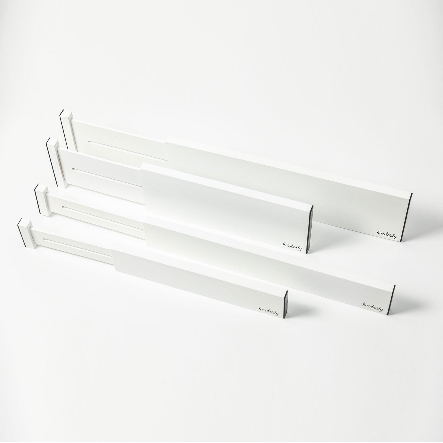 Bamboo Expandable Drawer Dividers – White