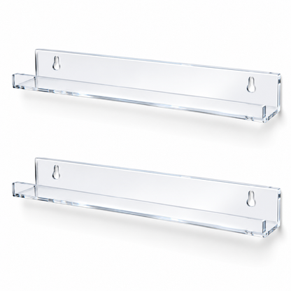 Acrylic Floating Shelving 2pk