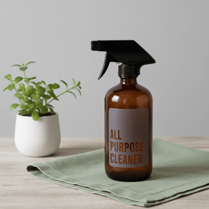 All Purpose Cleaner Glass Amber Bottle 500ml - Savvy &amp; Sorted
