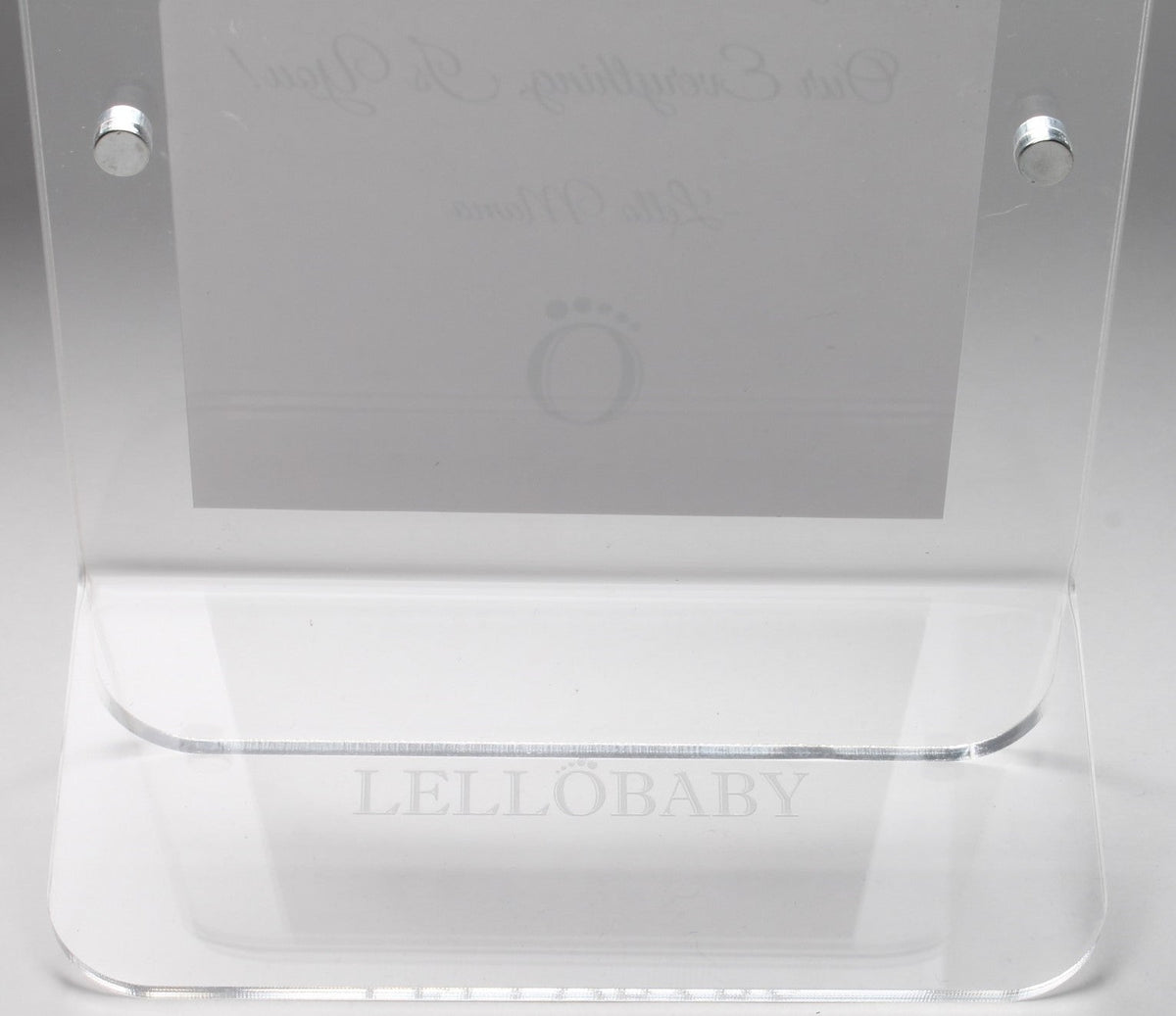LELLOBABY™ - Acrylic Picture Frame Double Clear (For 4" x 6" Vertical Photos)