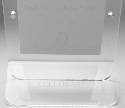 LELLOBABY™ - Acrylic Picture Frame Double Clear (For 4" x 6" Vertical Photos)