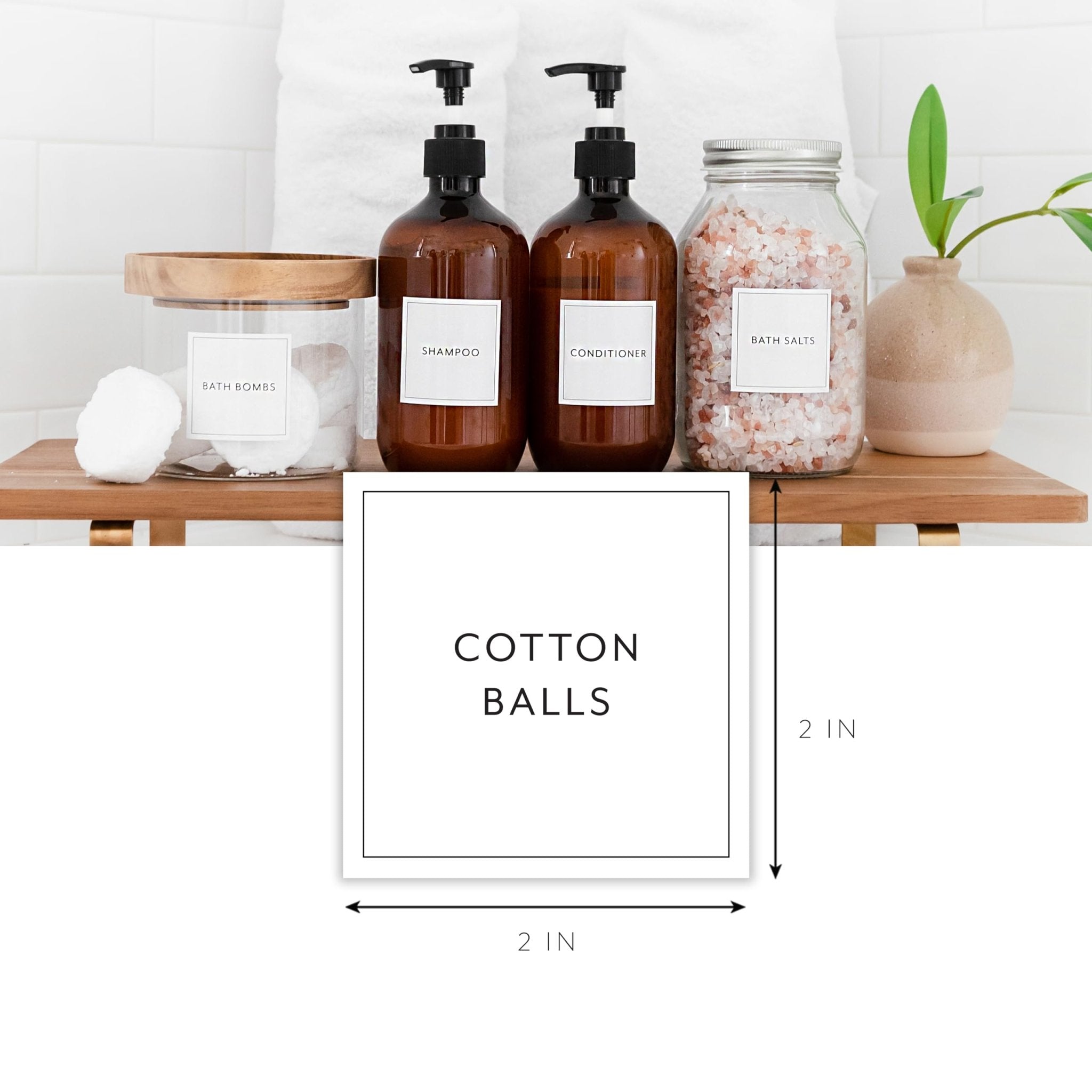 Bathroom &amp; Laundry Labels for Jars - Savvy &amp; Sorted