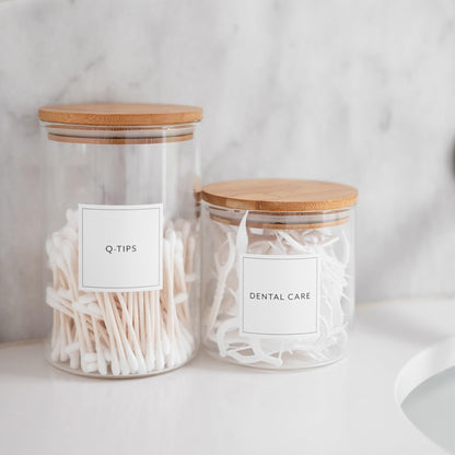 Bathroom &amp; Laundry Labels for Jars - Savvy &amp; Sorted