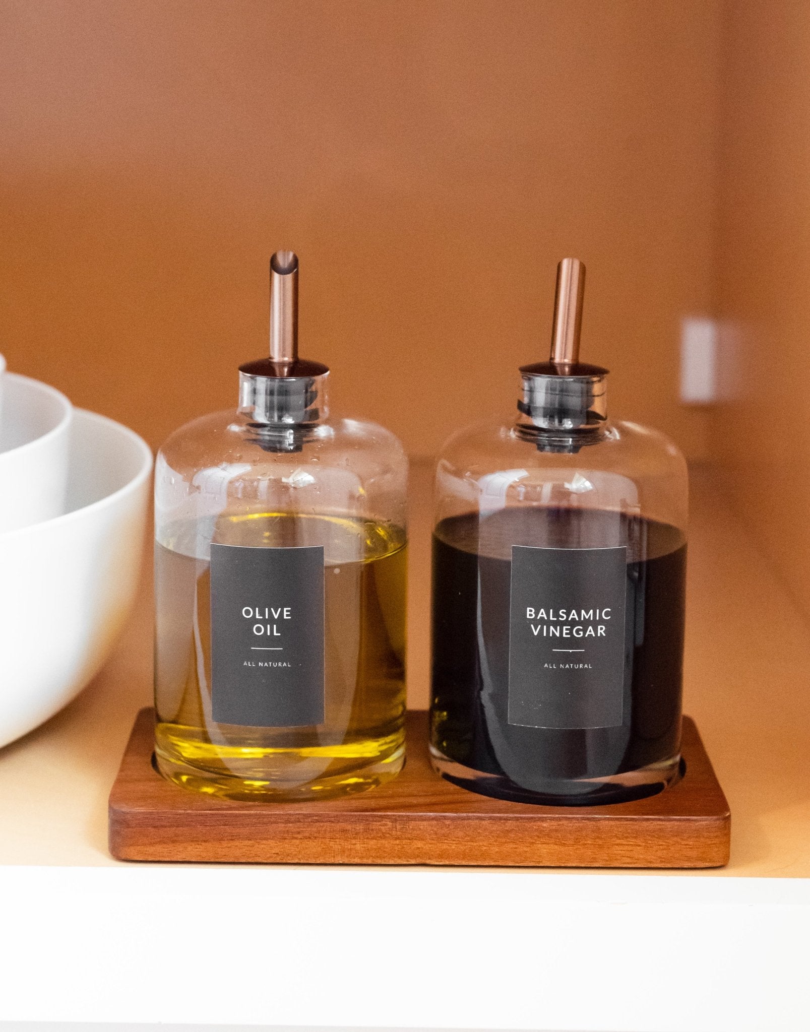 Black Minimalist Oil Labels - Savvy &amp; Sorted