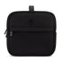 Black crossbody bag on a white background