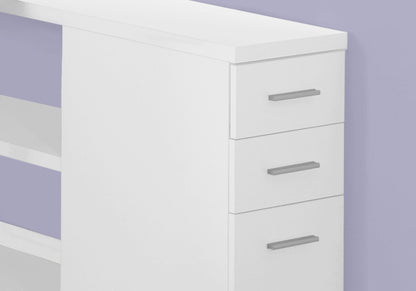 L-Shape Computer Desk with Storage Drawers