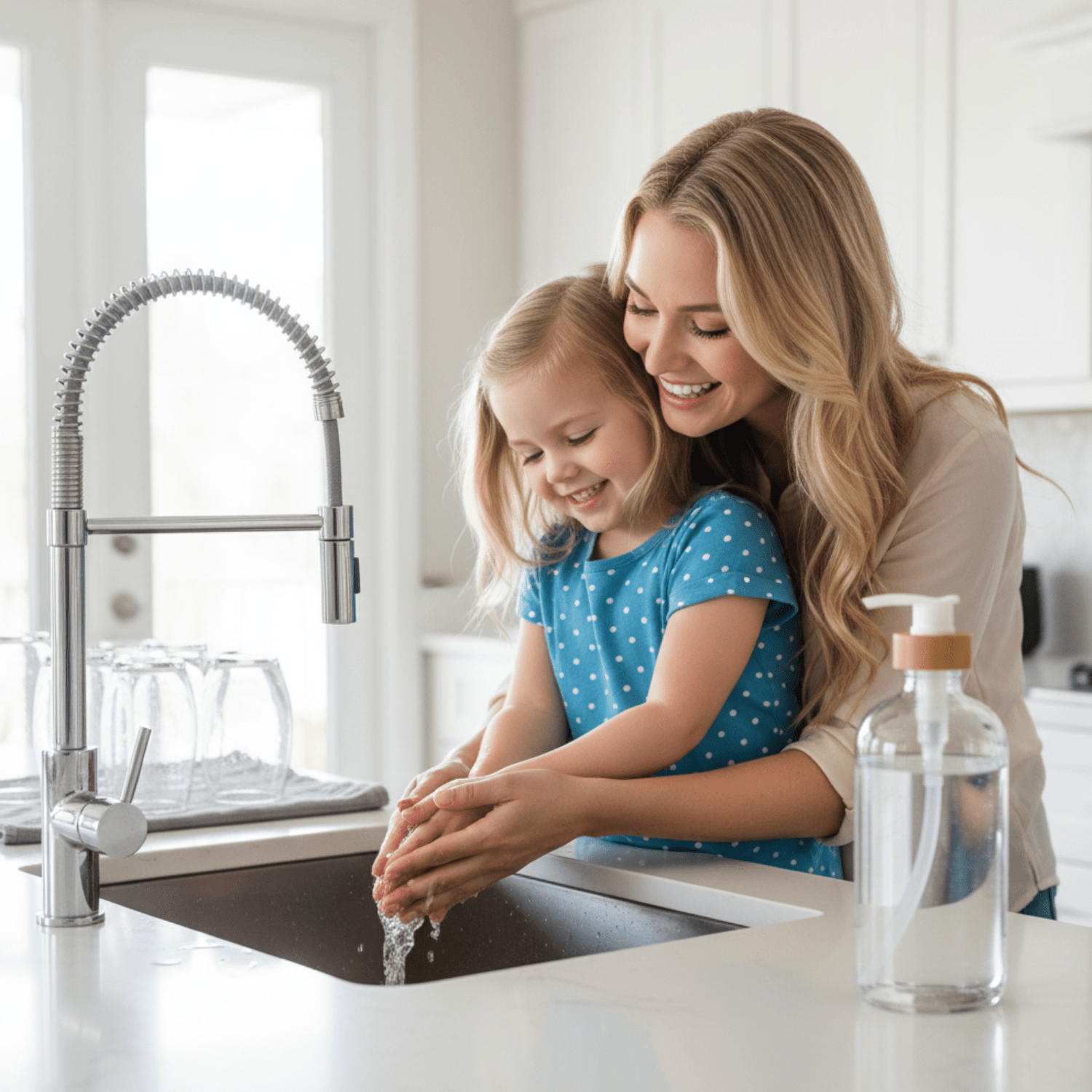 Clear Glass Bottle with Pump Dispenser 500ml - Savvy &amp; Sorted