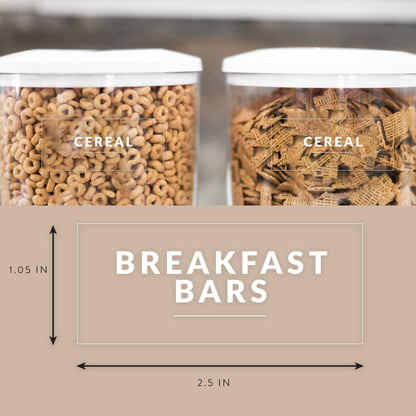 Clear Pantry Labels - Savvy &amp; Sorted