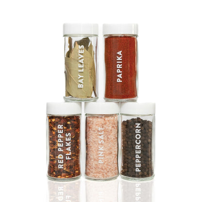 Clear Spice Labels - Savvy &amp; Sorted