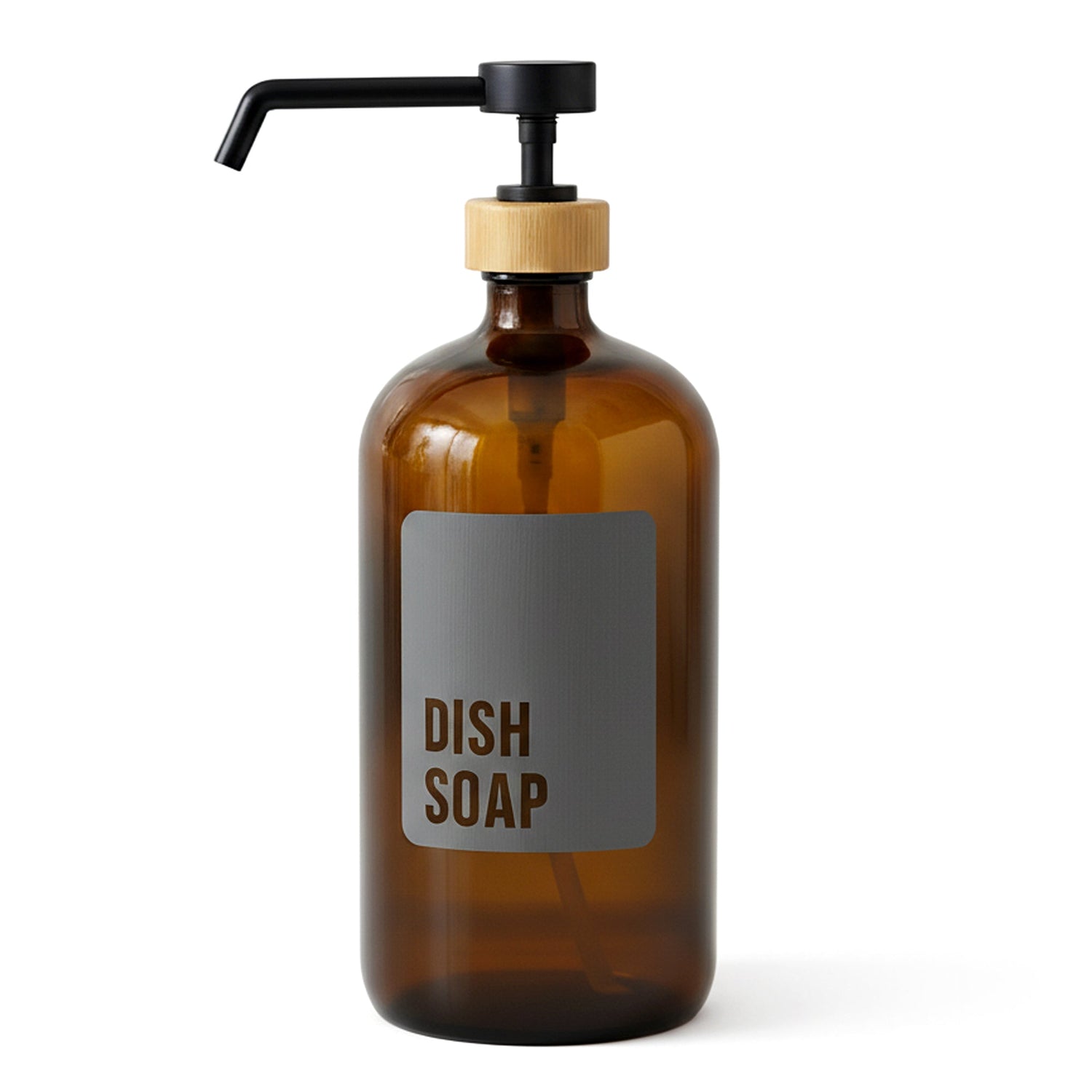 Dish Soap Glass Amber Bottle 1L - Savvy &amp; Sorted