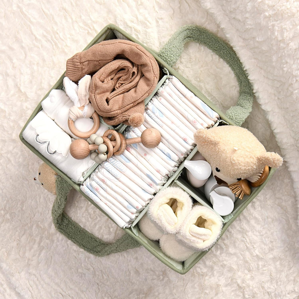 Diaper Caddy Organizer For Changing Table