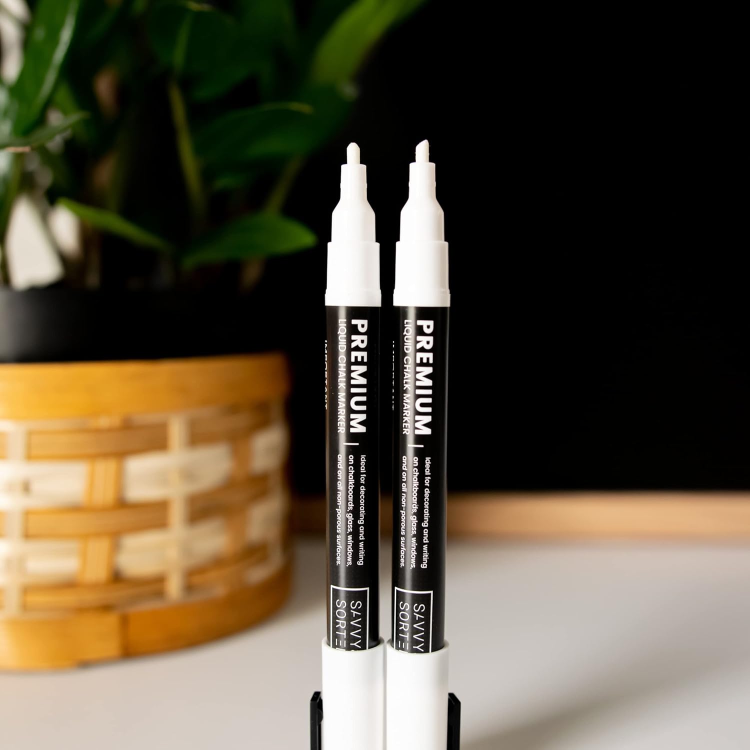Fine Tip White Chalk Markers - 3mm - Savvy &amp; Sorted