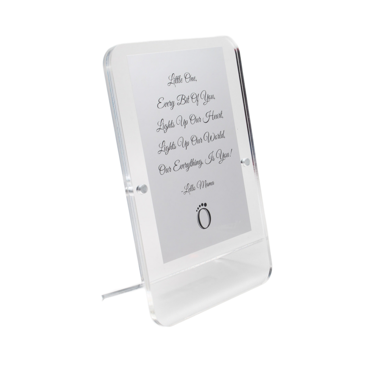 LELLOBABY™ - Acrylic Picture Frame Double Clear (For 4" x 6" Vertical Photos)