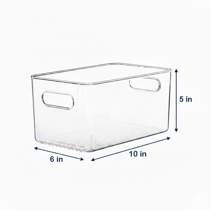 Clear Fridge and Pantry Storage Bins