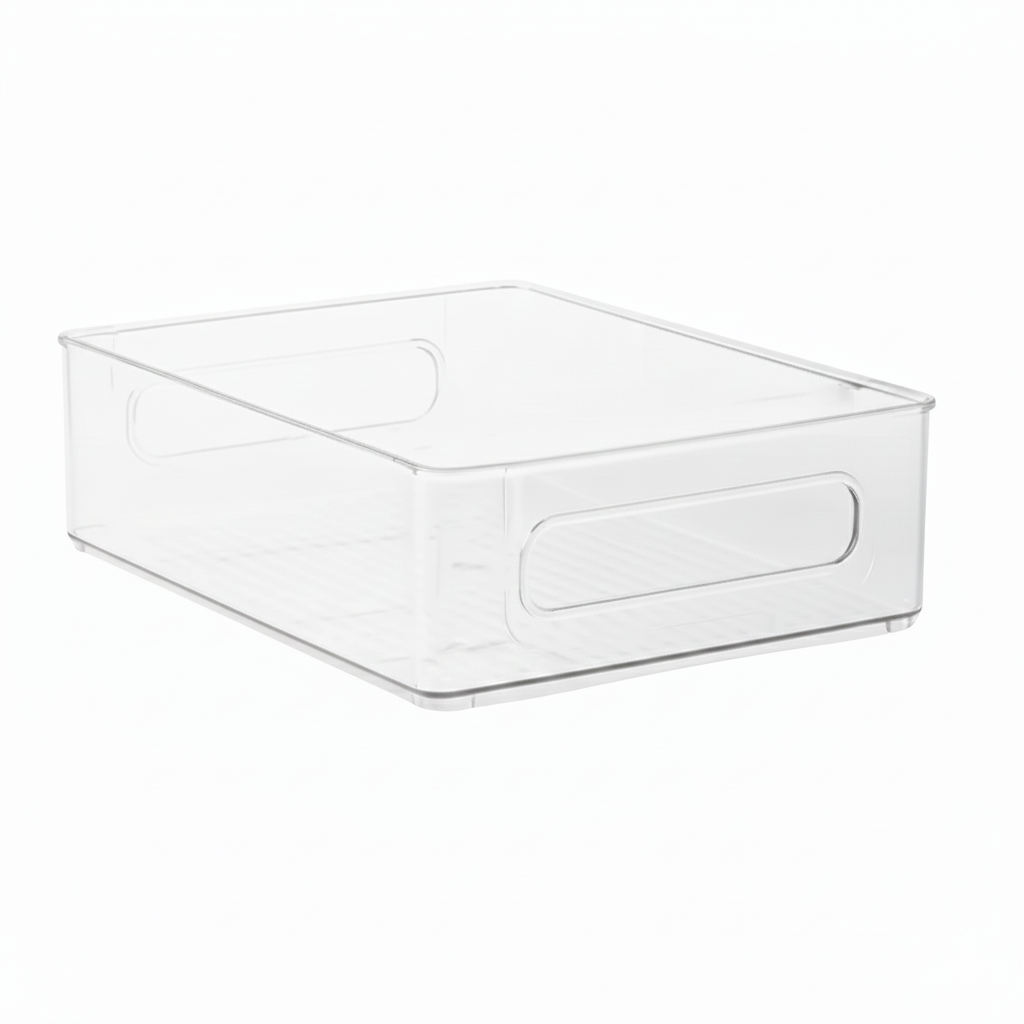 Clear Fridge and Pantry Storage Bins