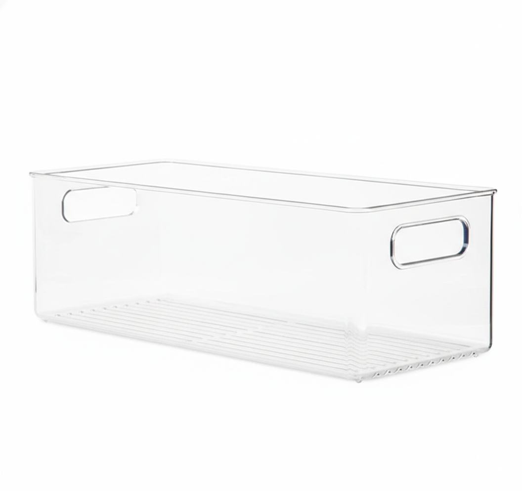 Clear Fridge and Pantry Storage Bins