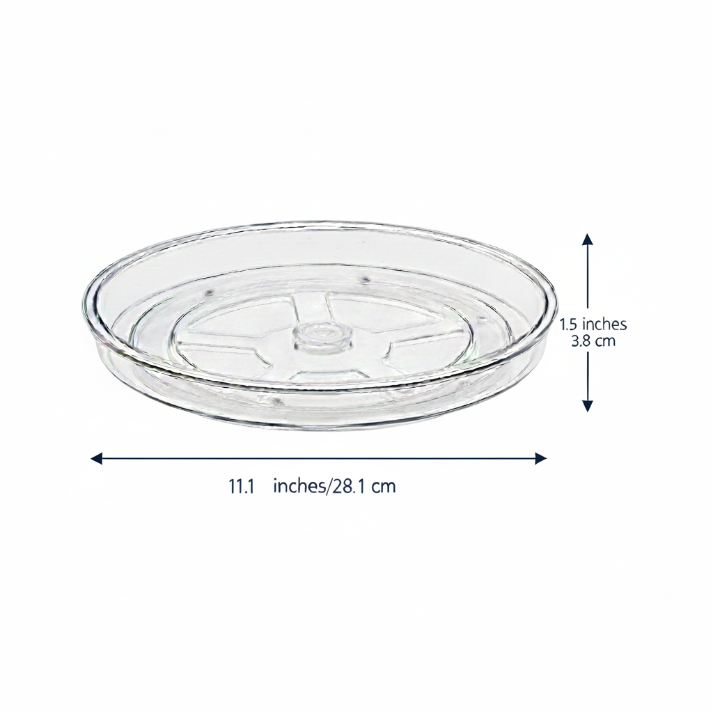 Clear Lazy Susan Turntable Rotates 360°