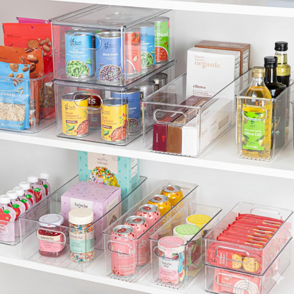 Clear Fridge and Pantry Storage Bins