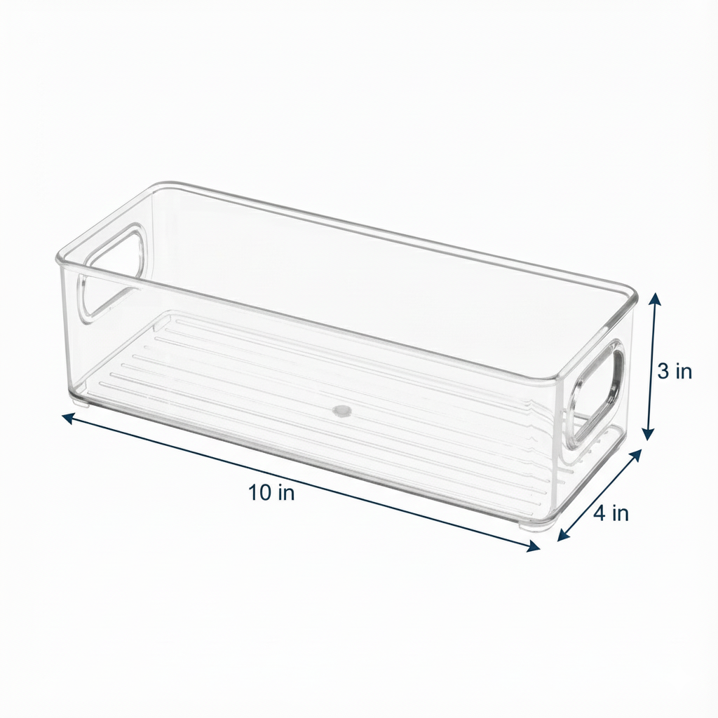 Clear Fridge and Pantry Storage Bins