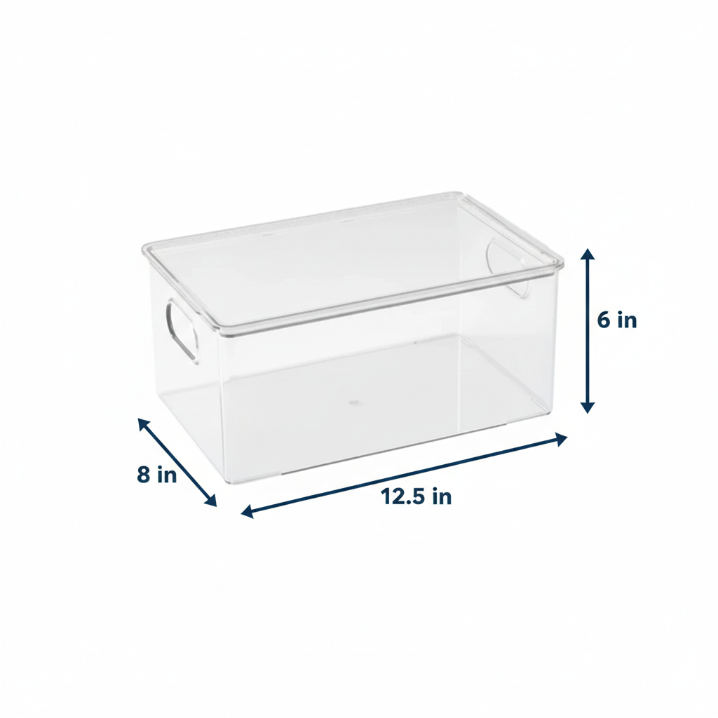 Clear Fridge and Pantry Storage Bins