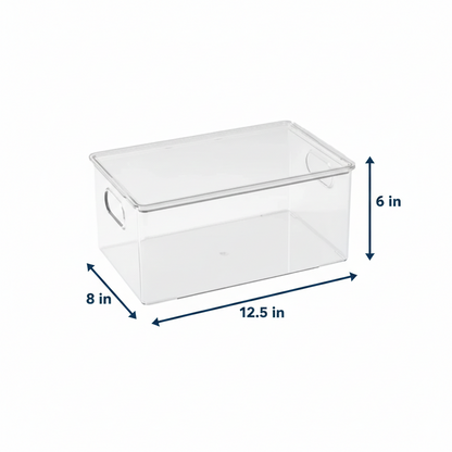 Clear Fridge and Pantry Storage Bins
