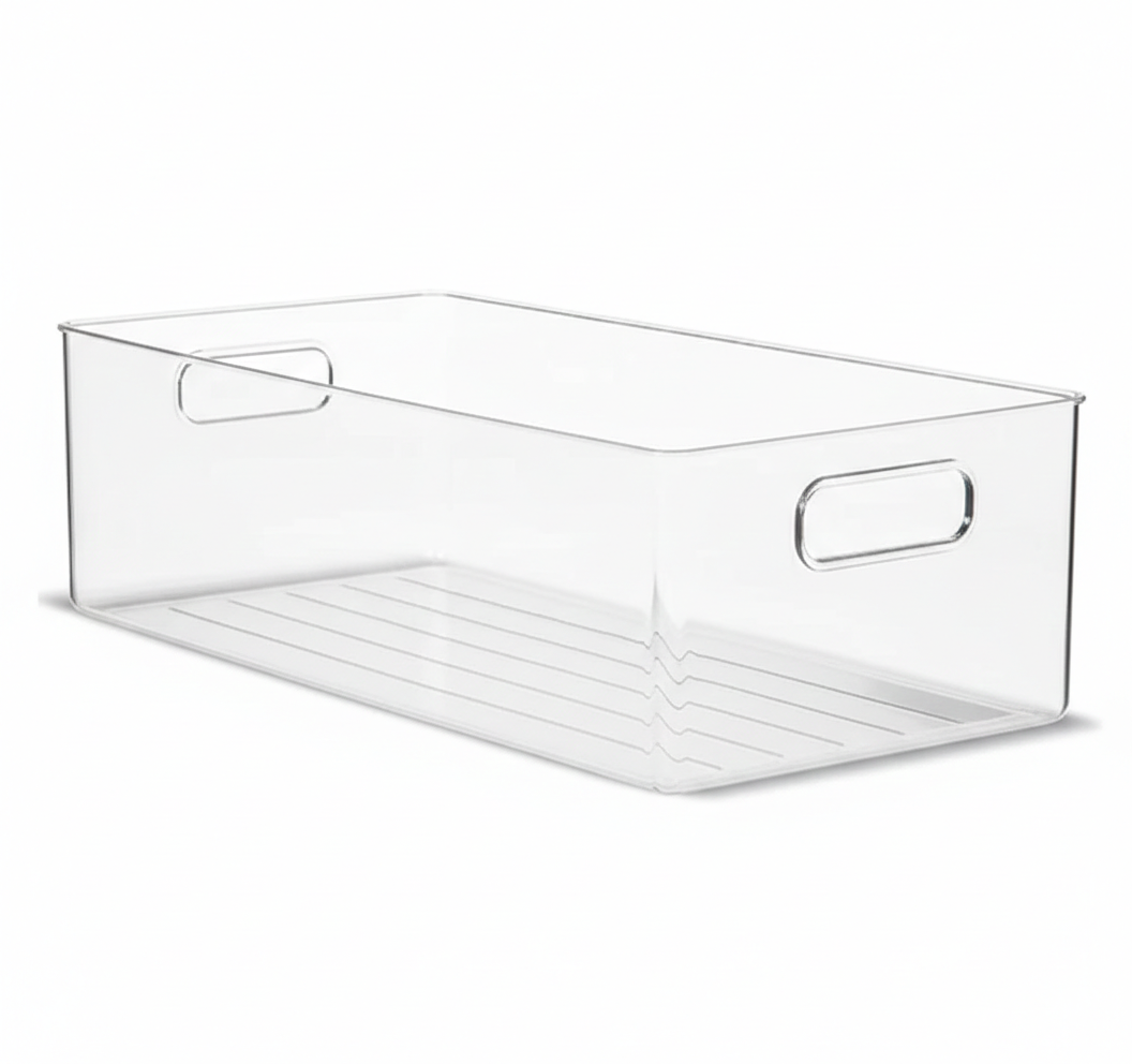 Clear Fridge and Pantry Storage Bins