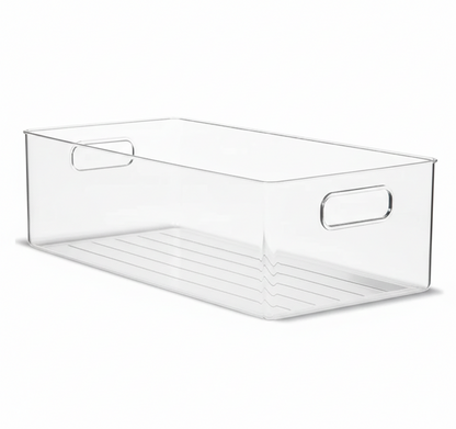 Clear Fridge and Pantry Storage Bins