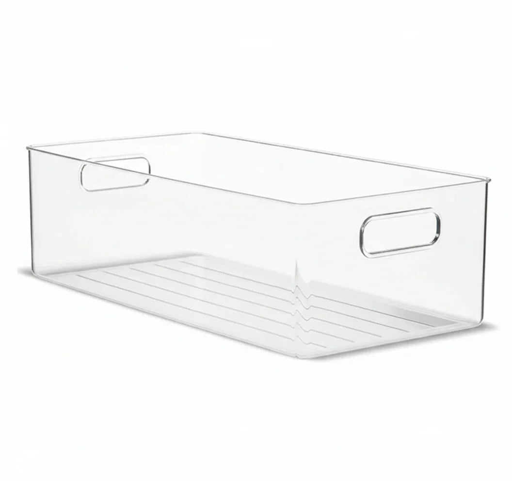 Clear Fridge and Pantry Storage Bins