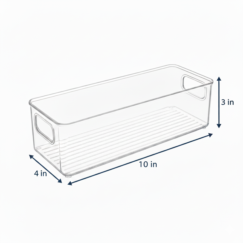 Clear Fridge and Pantry Storage Bins