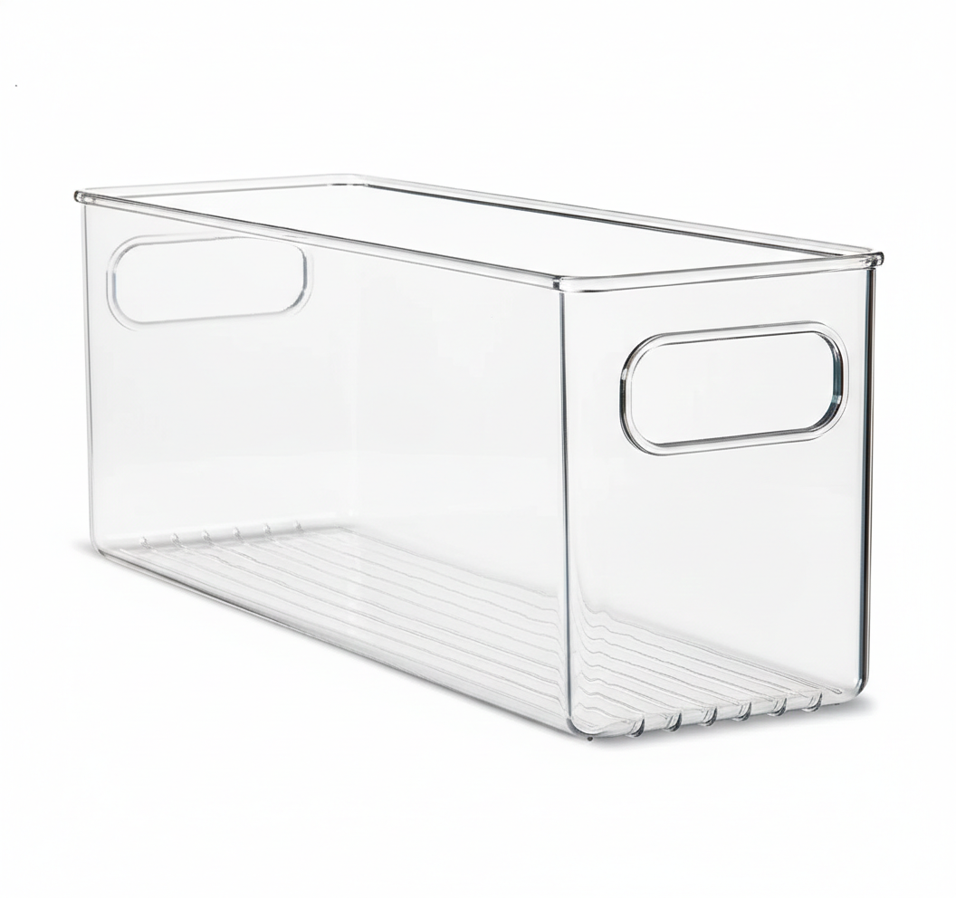 Clear Fridge and Pantry Storage Bins