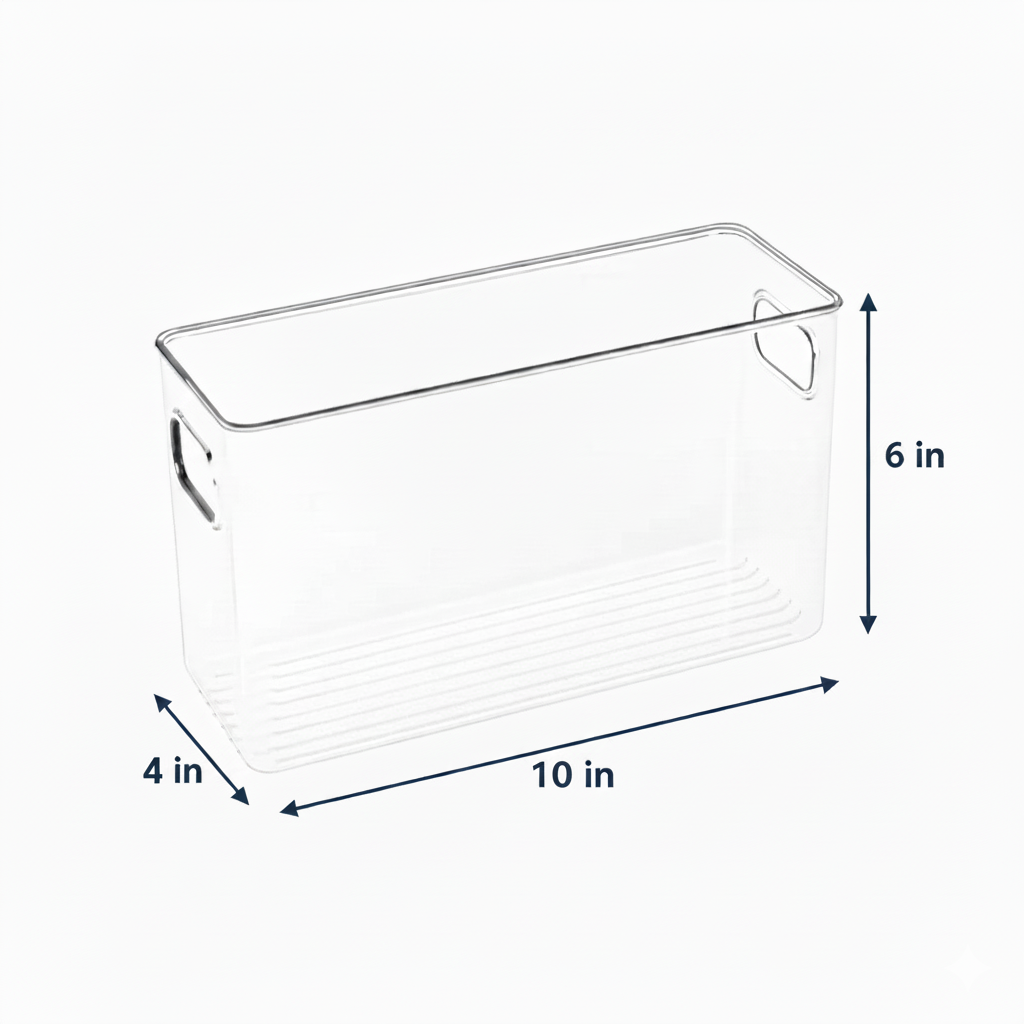 Clear Fridge and Pantry Storage Bins