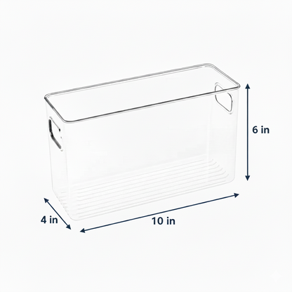 Clear Fridge and Pantry Storage Bins