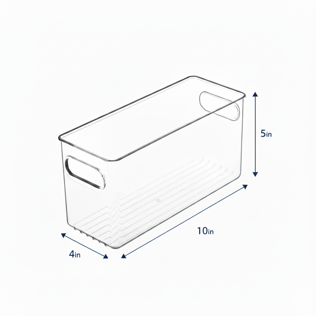 Clear Fridge and Pantry Storage Bins