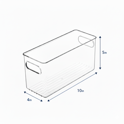Clear Fridge and Pantry Storage Bins