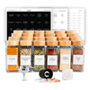 Glass Spice Jars with Labels - 24 PACK