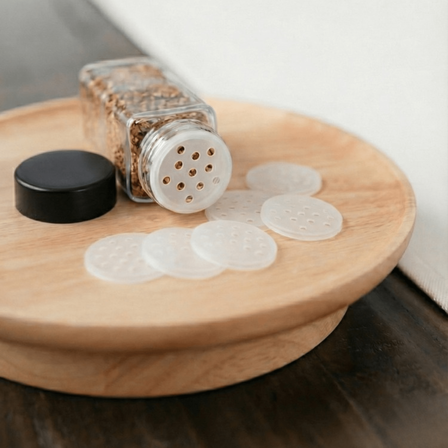 Glass Spice Jars with Black Plastic Lids - 24 PACK - Savvy &amp; Sorted