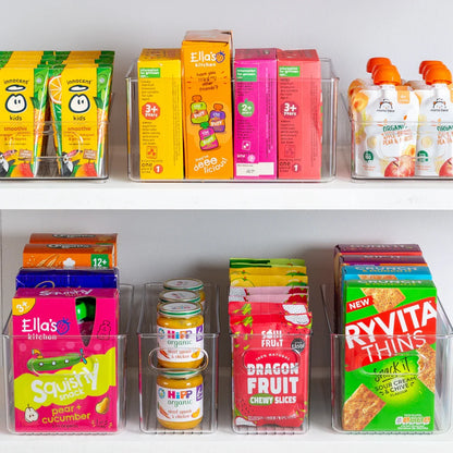 Clear Fridge and Pantry Storage Bins