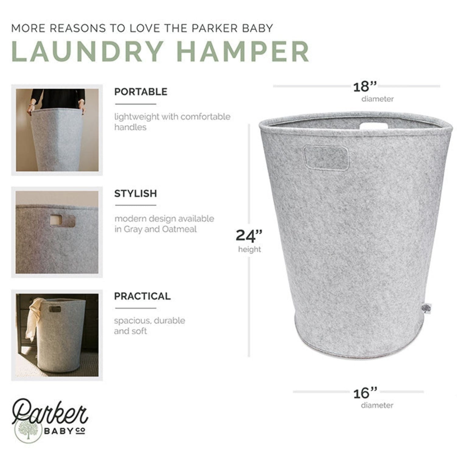 Felt Laundry Hamper