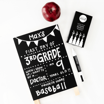Medium White Chalk Markers - 6mm - Savvy &amp; Sorted