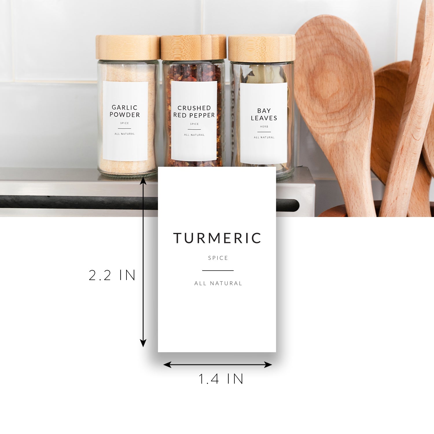 Minimalist Spice Labels - Savvy &amp; Sorted