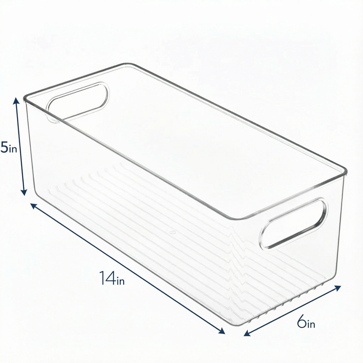 Clear Fridge and Pantry Storage Bins